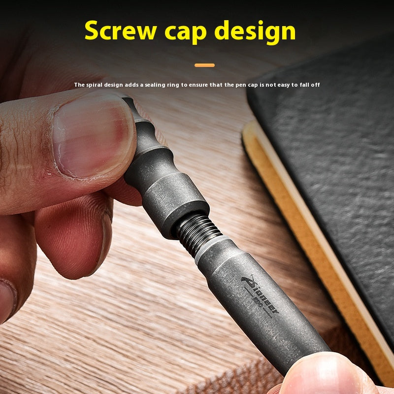 Titanium Alloy Portable EDC Tactical Pen Mini Self-defense