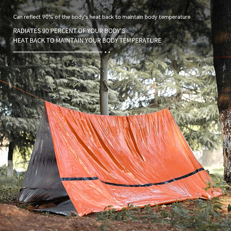 Portable Outdoor Disaster Relief Tent Camping Temporary Simple Sleeping Bag Warm Emergency Blanket - EDC Italia