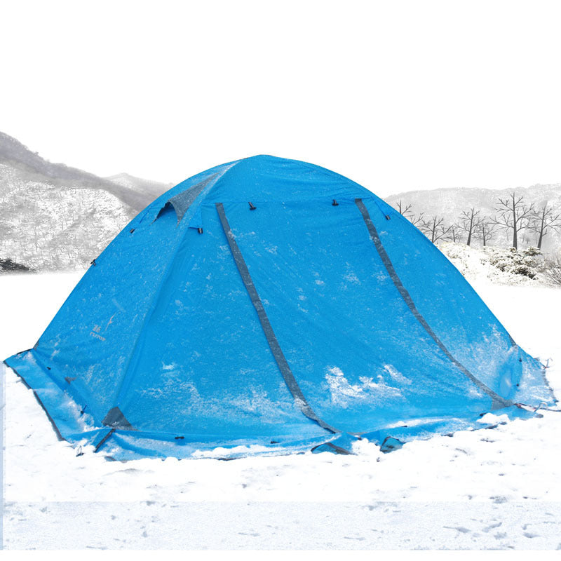 Camping Camping Tent Double Double Aluminum Pole Anti-storm Travel Camping - EDC Italia