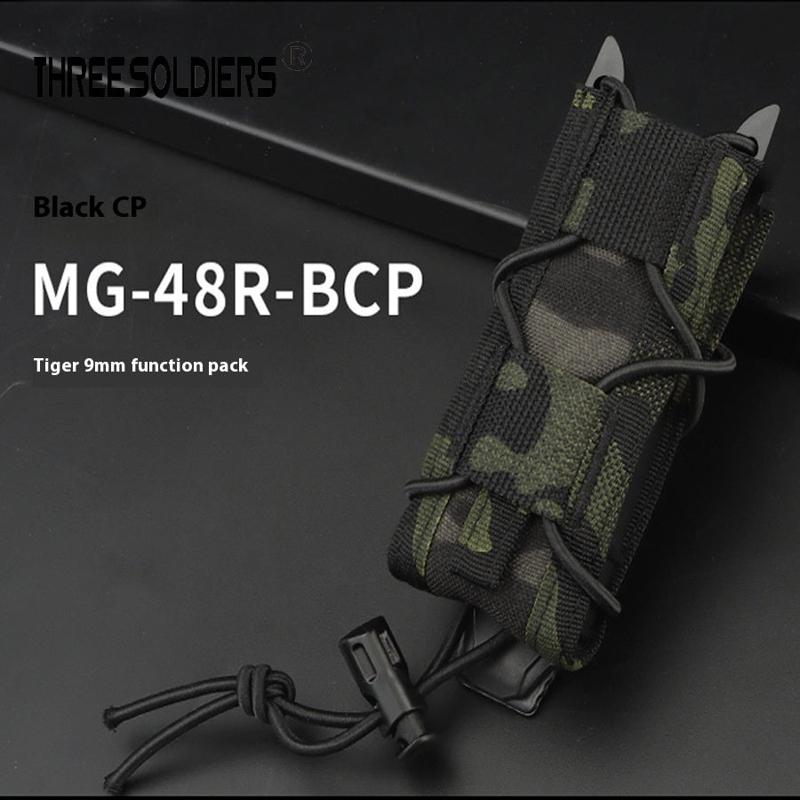Real CS Tactical 9MM Elastic Functional Outdoor MOLLE Torch Tool Storage Waist Bag