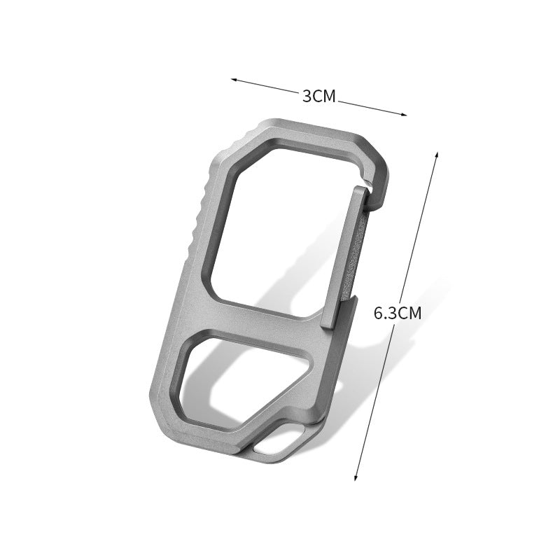 Creative Edc Titanium Alloy Keychain Outdoor Multifunctional