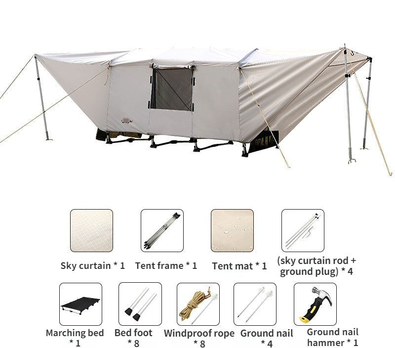 Outdoor Camping Off-site Two-person Tunnel Folding Tent - EDC Italia