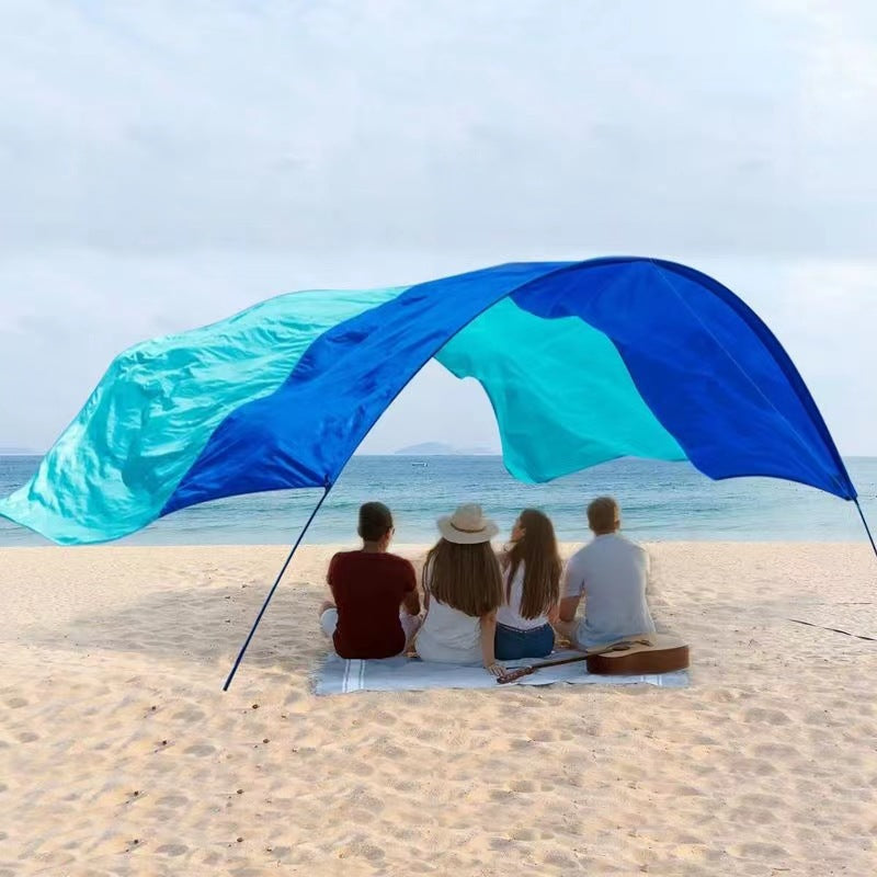 Nylon Waterproof Sunshade Seaside Vacation Beach Canopy Tent - EDC Italia