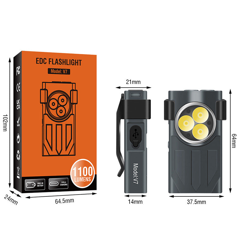 Fashion New EDC Multi-function Torch