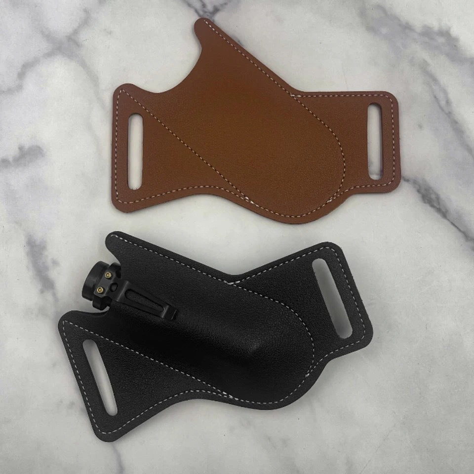 Tactical Cowhide Folding Knife Protective Sleeve