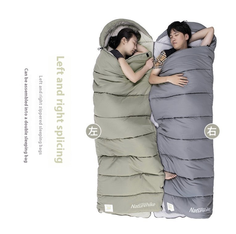 Washable And Spliced Double-person Tent Camping Portable Sleeping Bag - EDC Italia