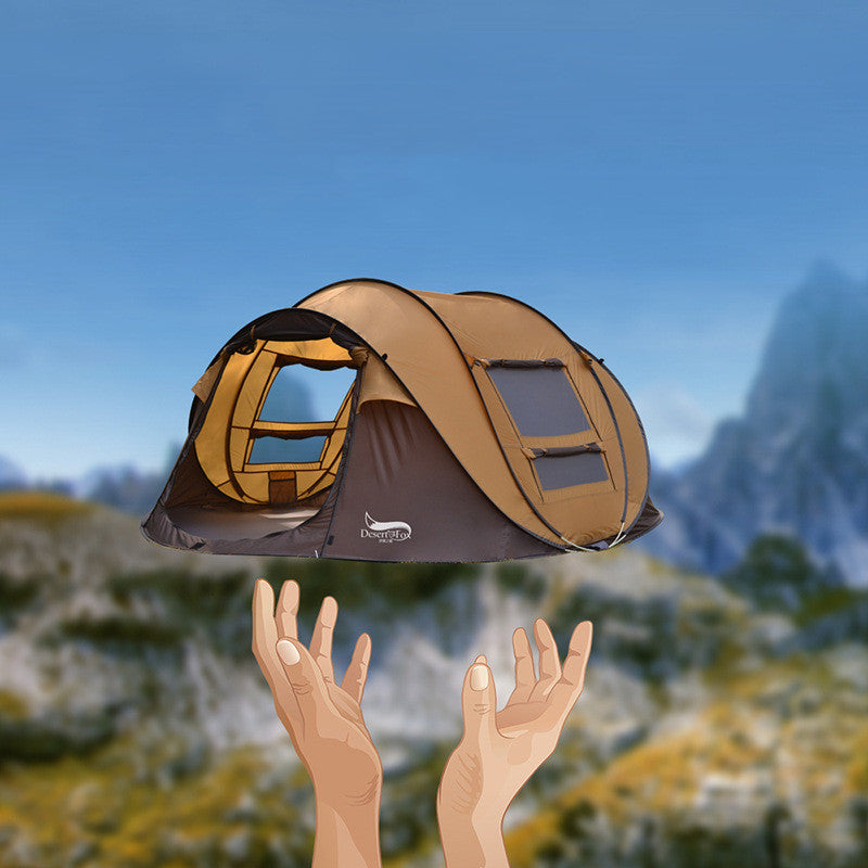 Outdoor Automatic Tent 3-4 People Quickly  Building-free Boat Tent Multi-person Camping Park Tent Rainproof - EDC Italia