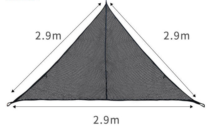 Triangle Multiplayer Hammock, Camping Tree Tent Aerial Mat - EDC Italia