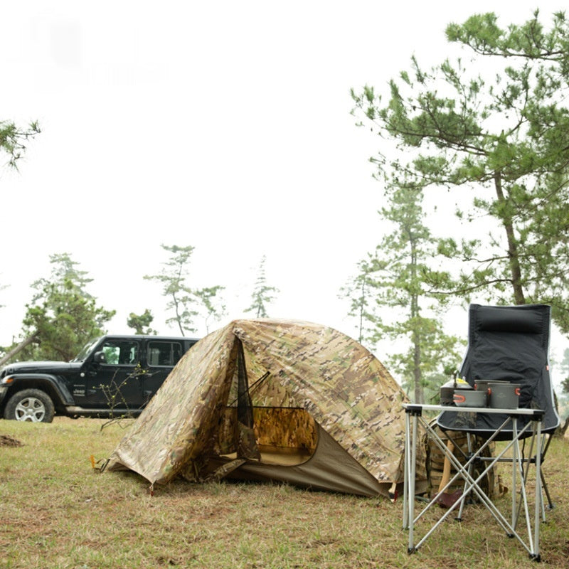 Single Soldier Tent Outdoor Camping Rainproof And Sun Protection Camouflage - EDC Italia
