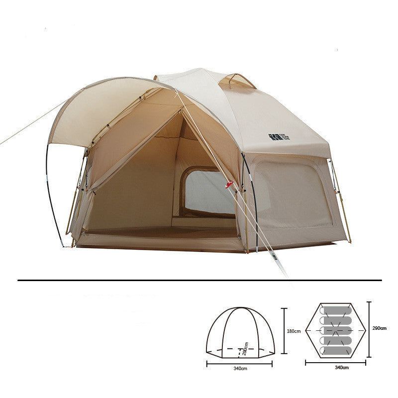 Outdoor Thickened Rainproof Portable Folding Automatic Camping Tent - EDC Italia