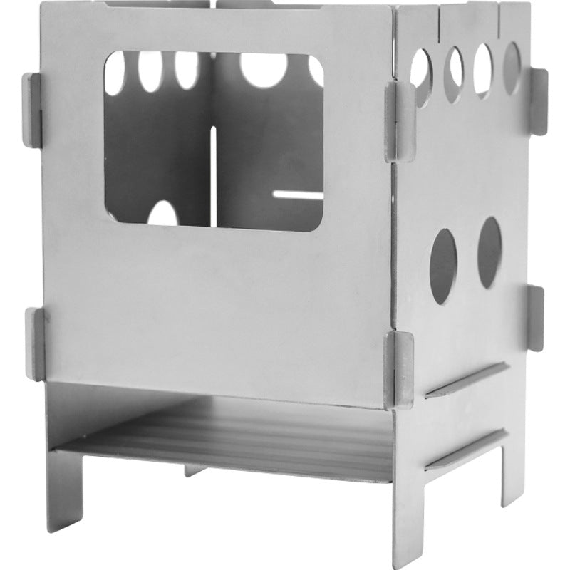 Pure Titanium Alloy Firewood Mountaineering Camping Stove - EDC Italia