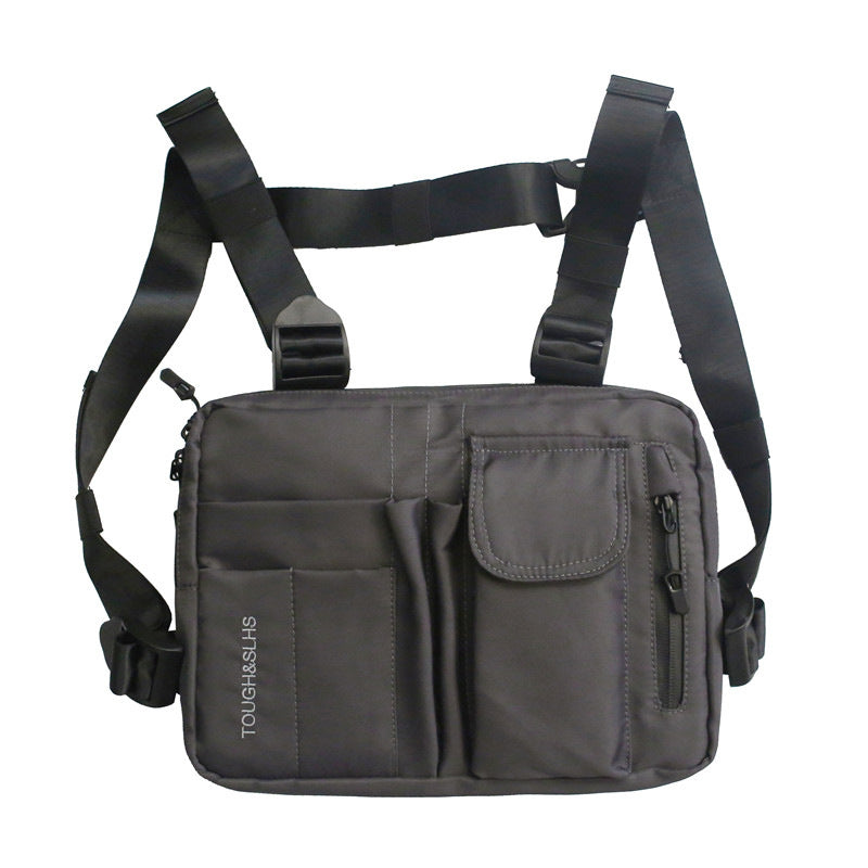 New Street Trend Men's And Women's Vest Bag Hip-hop Tactical Functional Backpack