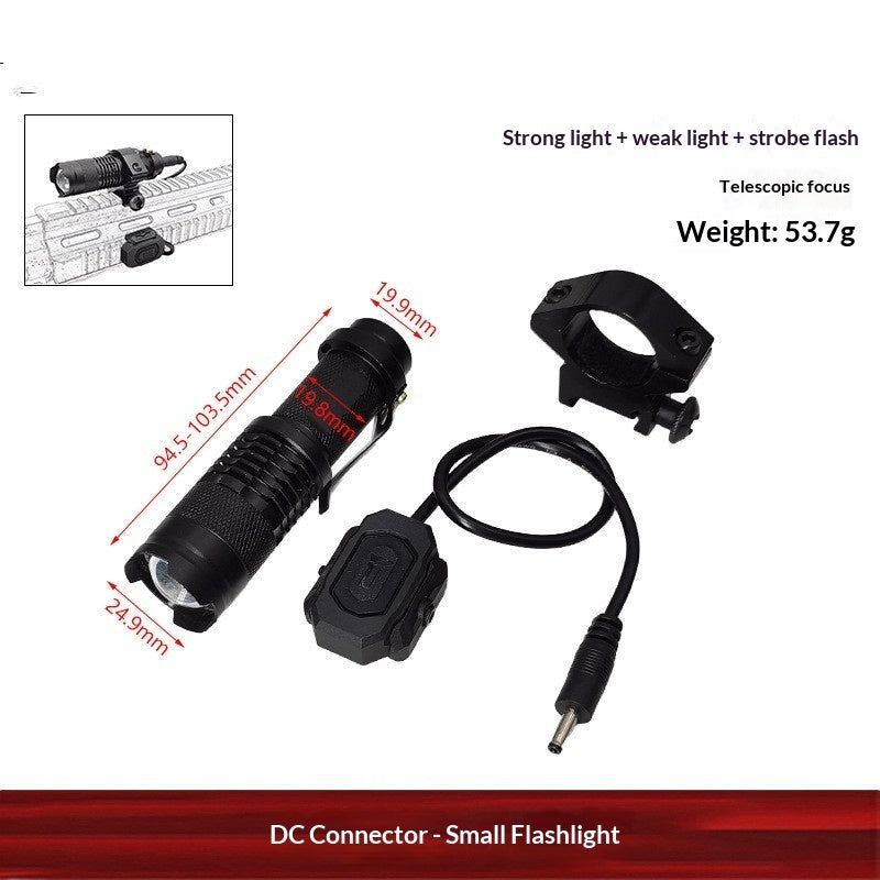 Aluminum Alloy Tactical Flashlight With Zoom And High-intensity Light