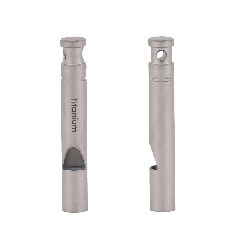Outdoor Camping Pure Titanium Survival Whistle Lightweight And Portable