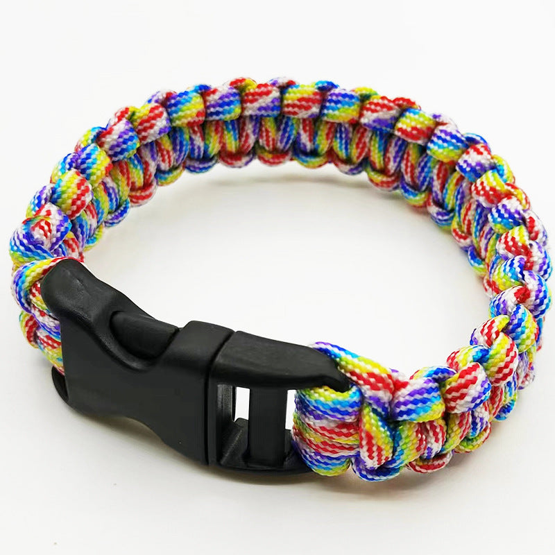 Paracord Outdoor Survival Seven-core Emergency Escape Life-saving Bracelet