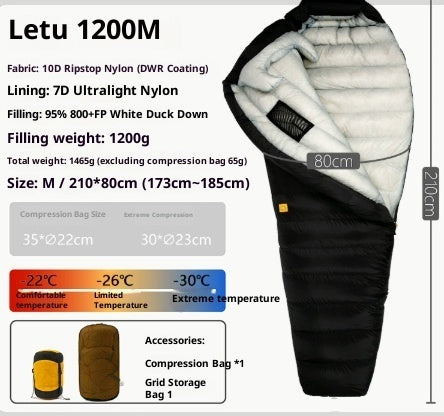 Outdoor Camping Ultra Light Down Sleeping Bag - EDC Italia