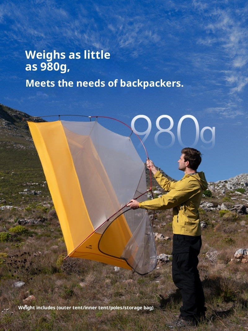 Ultralight Double Tent For Outdoor Hiking, Mountaineering, Camping, And Rain Protection - EDC Italia