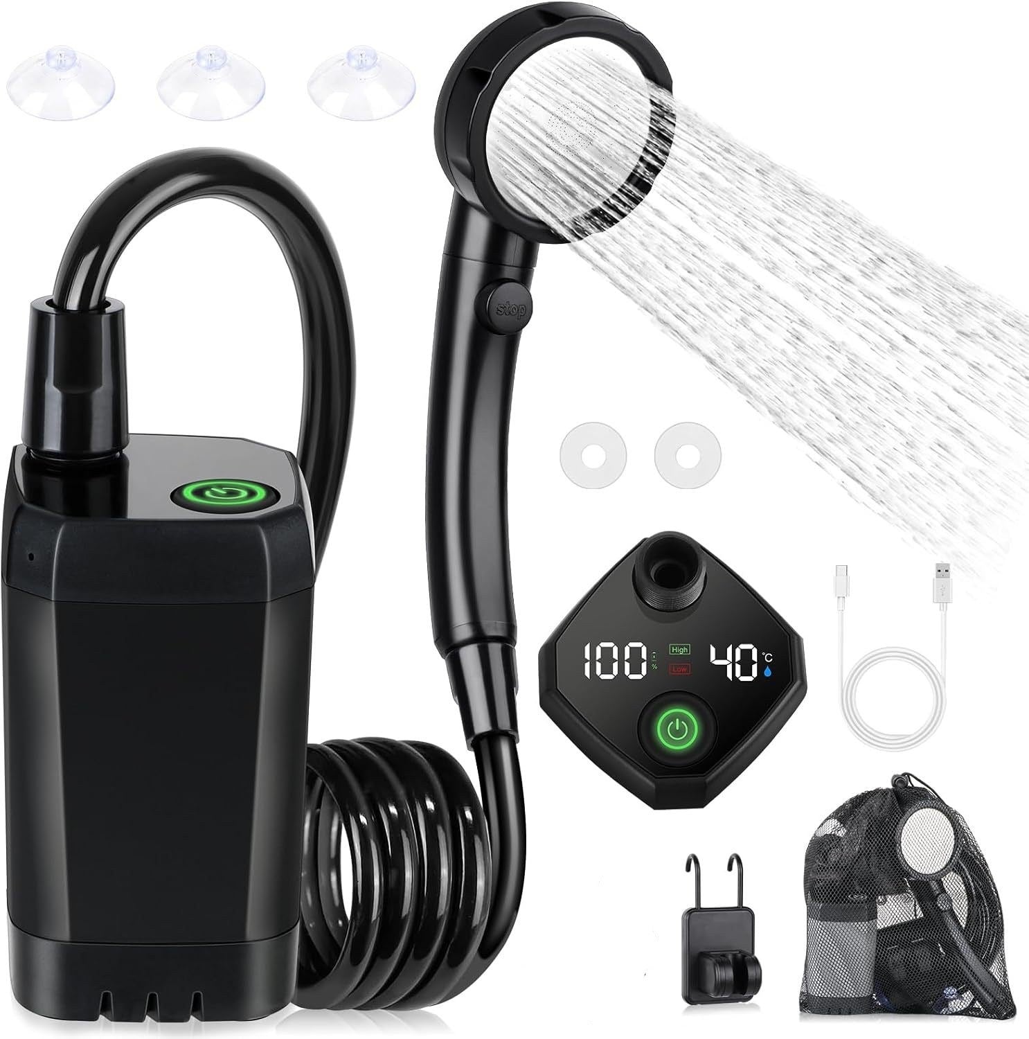 Outdoor Camping Car Wash Electric Shower - EDC Italia