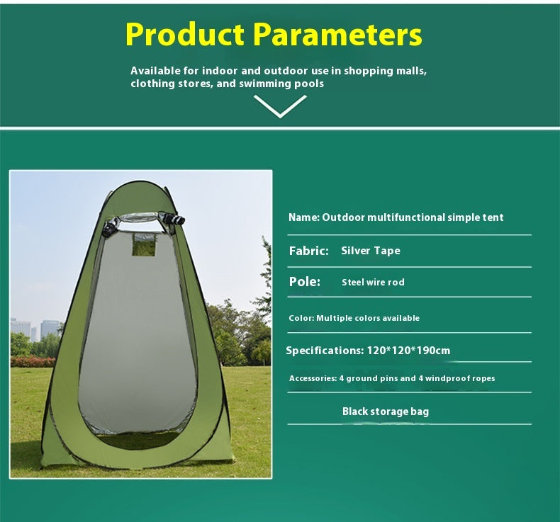 Outdoor Camping Toilet Changing Tent Shower Bath Tent - EDC Italia