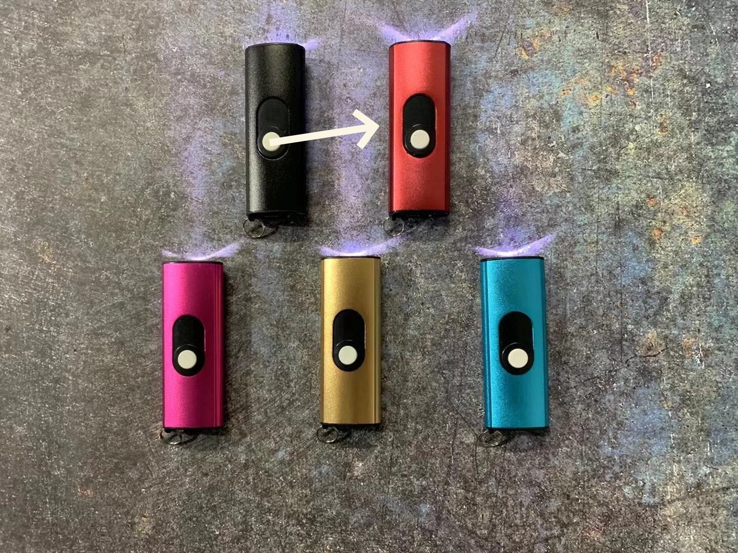 TW1602 Flashlight Keychain Pendant USB Charging
