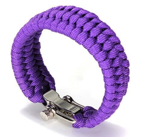 Knitted U-shaped Buckle-adjustable Survival Bracelet