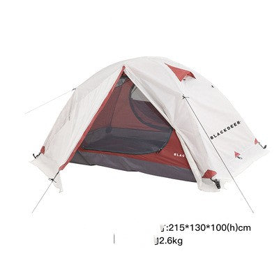 Outdoor Layer Storm-proof Wilderness Camping Hiking Travel Double Thickened Portable Four-season Hilly Tent - EDC Italia