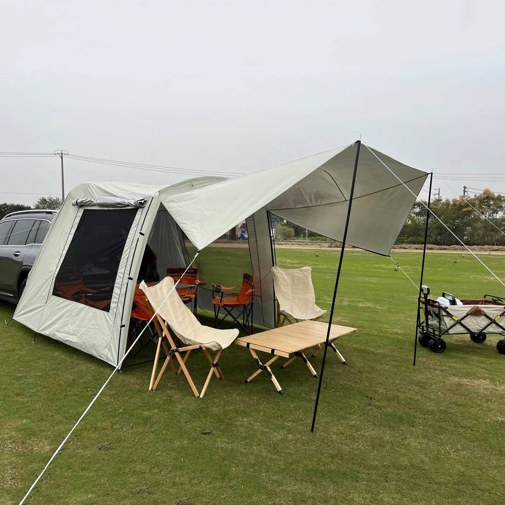 Outdoor Self-driving Travel Camping Barbecue Car Tail Extension Tent Multi-person Rain-proof Sunshade Trunk Tent - EDC Italia