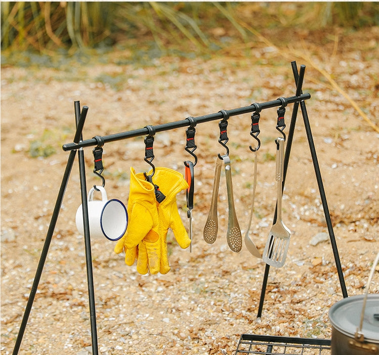 Outdoor Camping Aluminum Alloy Large Foldable Portable Clothes Drying Rack For Camping Travel Triangle - EDC Italia
