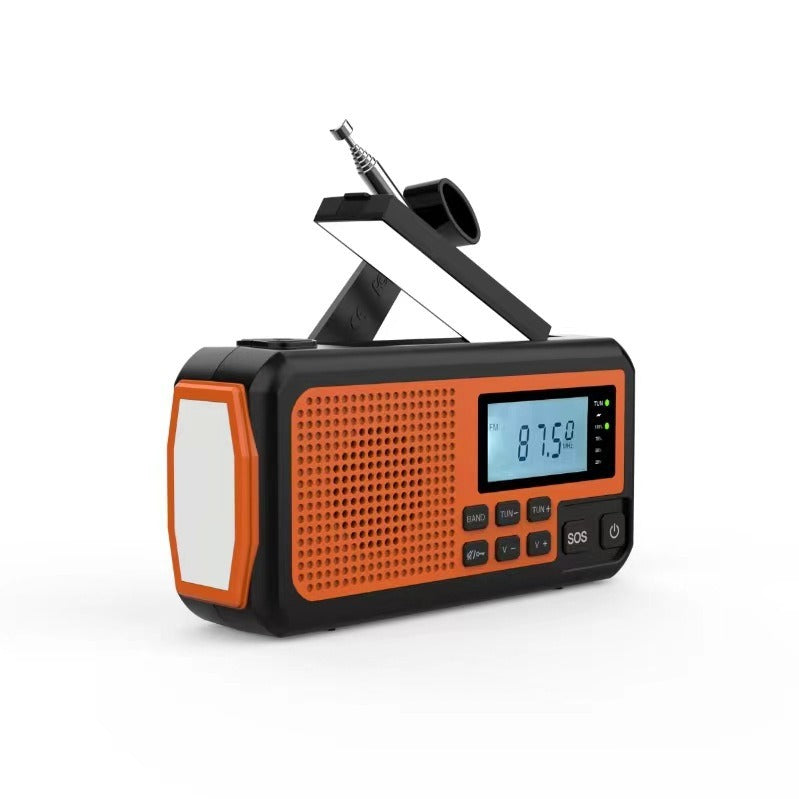 Outdoor Solar-powered Flashlight Power Bank