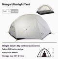Ultralight 20D Silicone Portable Rainproof Camping Tent - EDC Italia