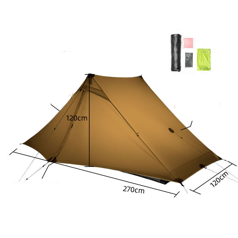 Outdoor Hiking Professional Poleless Tent Ultra-light 20D Double-sided Silicon Coated - EDC Italia