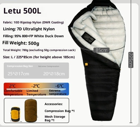 Outdoor Camping Ultra Light Down Sleeping Bag - EDC Italia