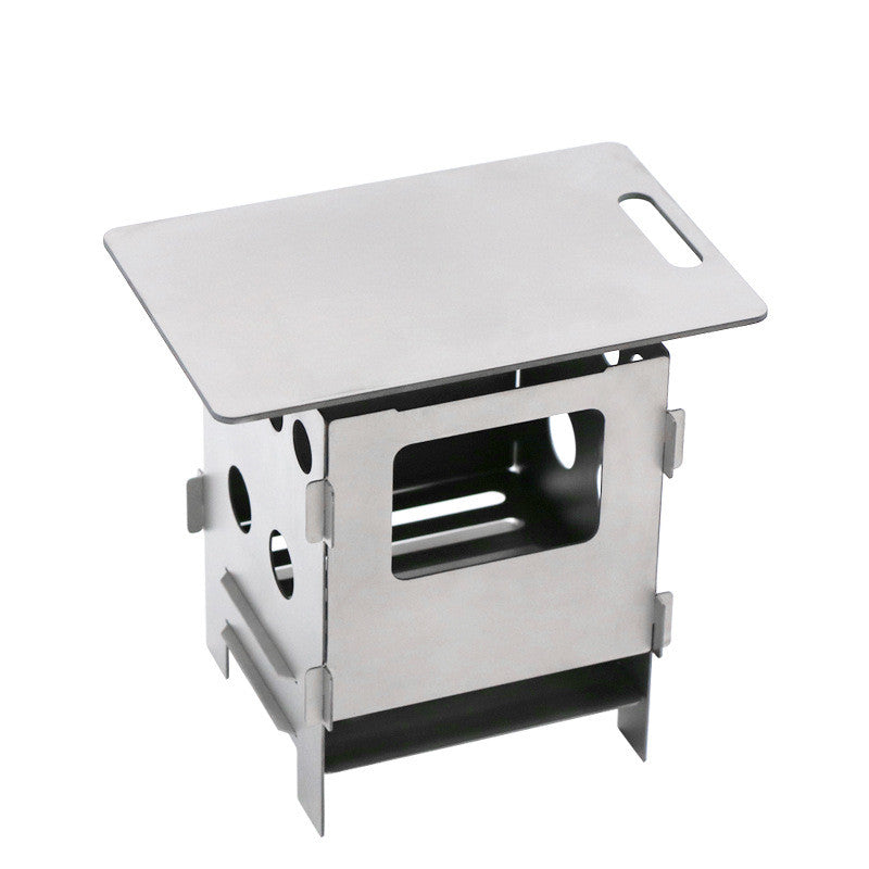 Pure Titanium Alloy Firewood Mountaineering Camping Stove - EDC Italia