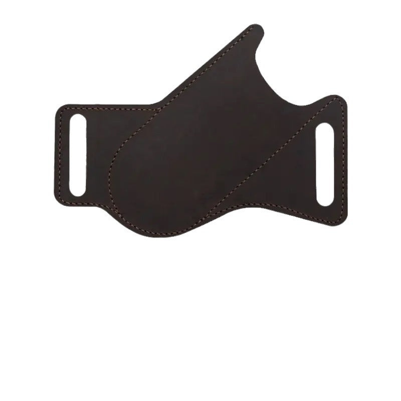 Tactical Cowhide Folding Knife Protective Sleeve