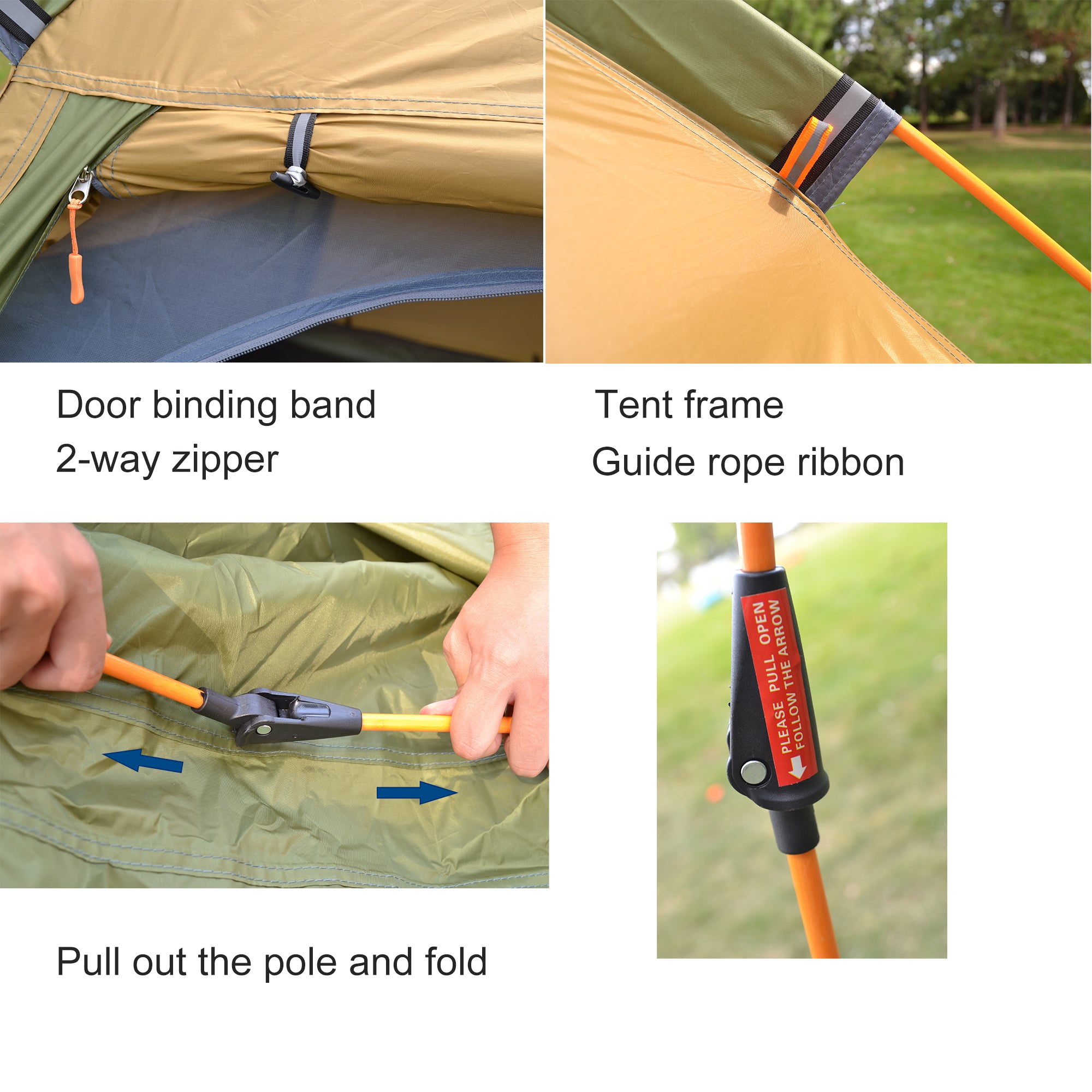 Fully Automatic Hexagonal Speed-opening Rainstorm-proof Camping Tent - EDC Italia