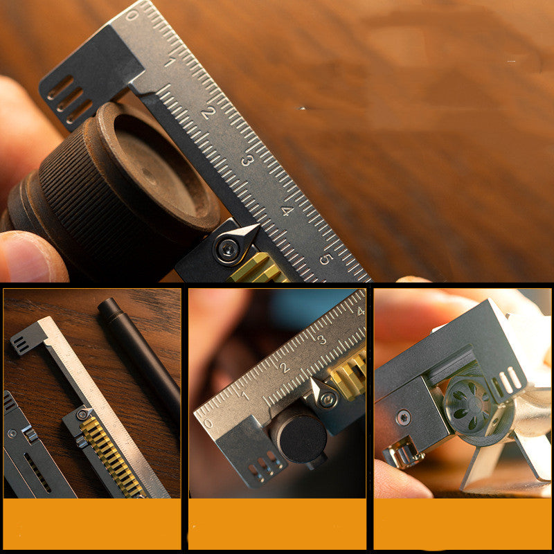Titanium Alloy Edc Plays With Straight Ruler