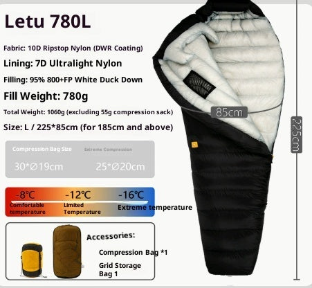 Outdoor Camping Ultra Light Down Sleeping Bag - EDC Italia