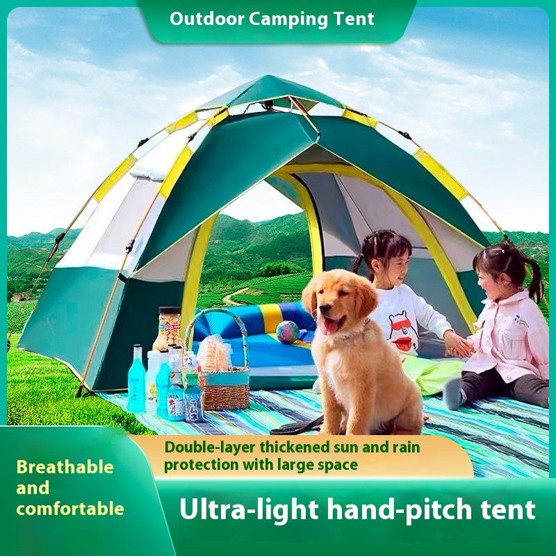 3-4 Double Automatic Outdoor Camping Tent Thick Rain And Sun Protection - EDC Italia