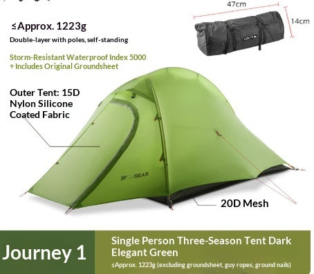 Ultra-light Stormproof And Wind-resistant Outdoor Camping Tent - EDC Italia