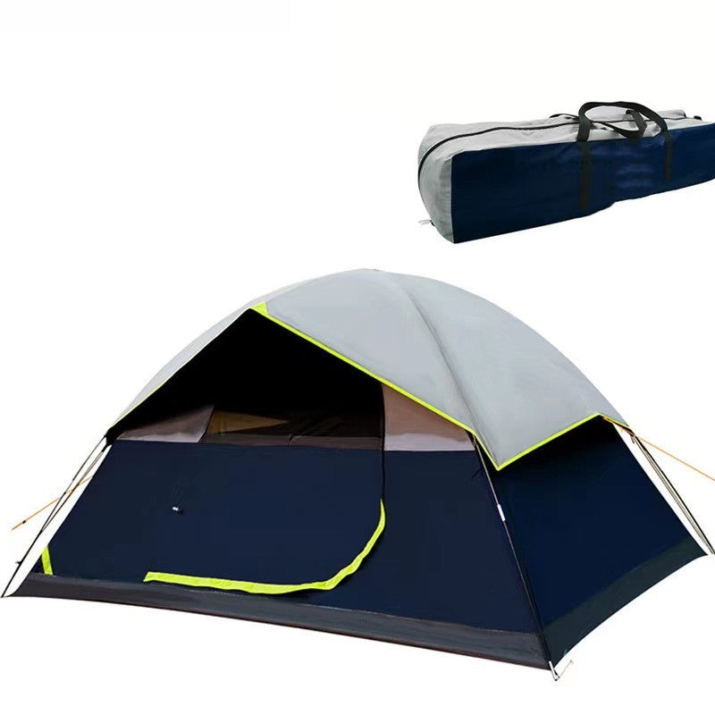 4 Person Black Coated Darkroom Tent For Camping Family Backpacking Tents - EDC Italia