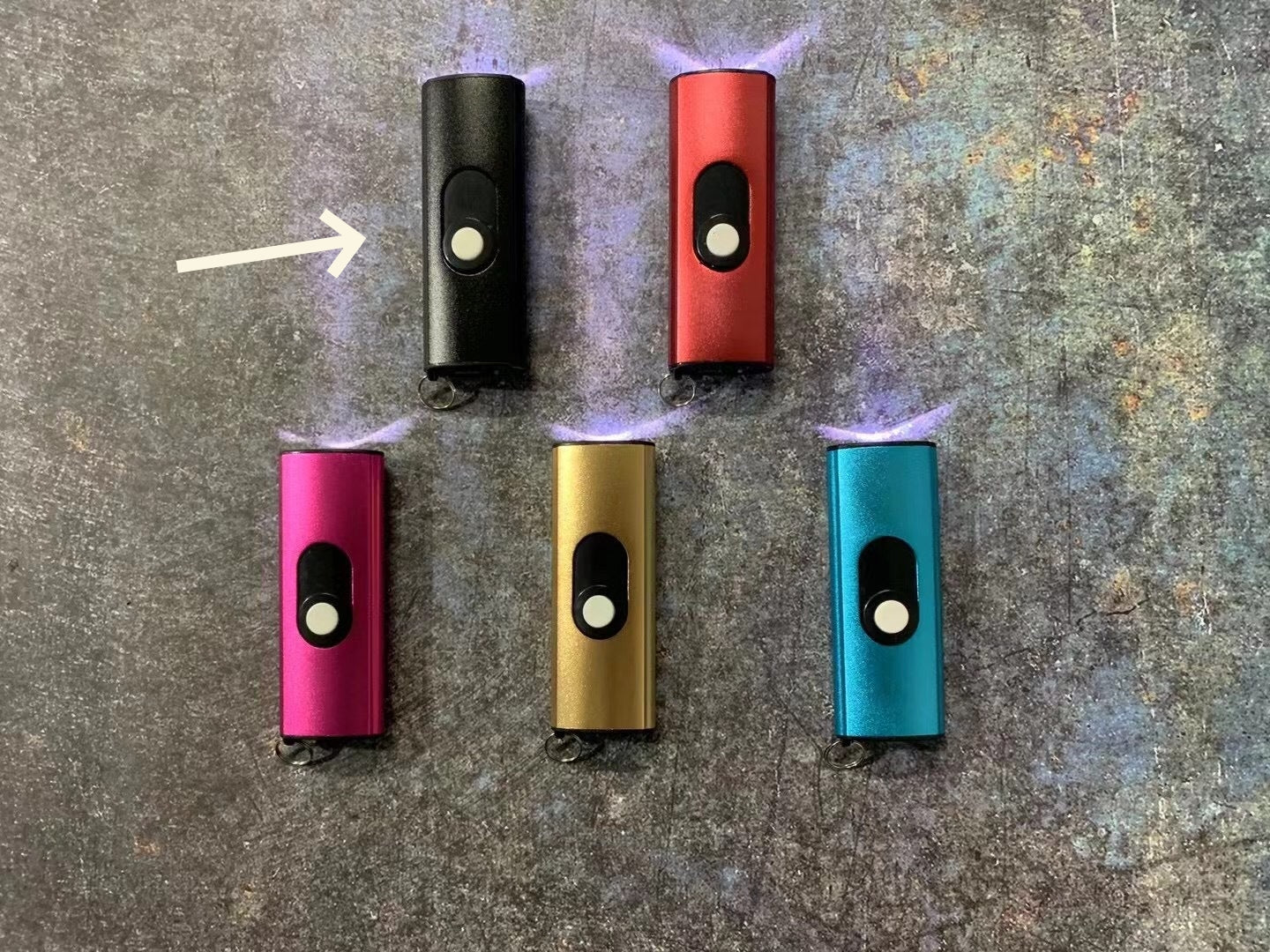 TW1602 Flashlight Keychain Pendant USB Charging