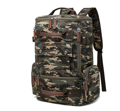 Men's Backpack Vintage Canvas Backpack  Men's Travel Bags Large Capacity Backpack Laptop Backpack