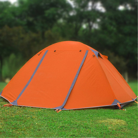 Outdoor Double Double-layer Aluminum Pole Waterproof Tent - EDC Italia