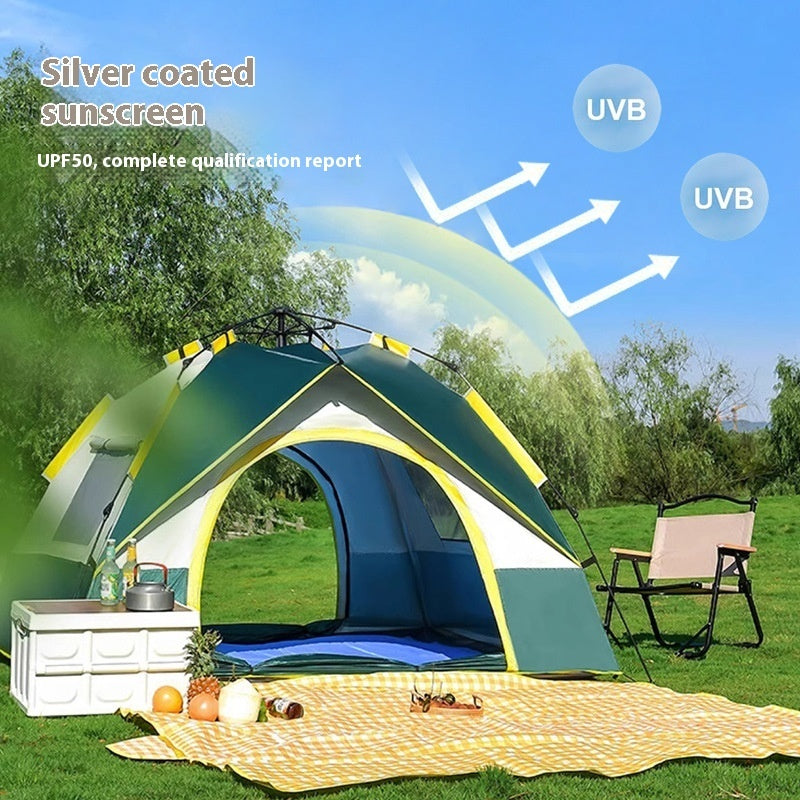 Tent Outdoor Camping 3-4 People Automatic Quickly Open - EDC Italia