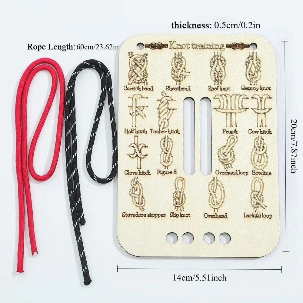 Outdoor Survival Camping Knot-tying Practice Tool
