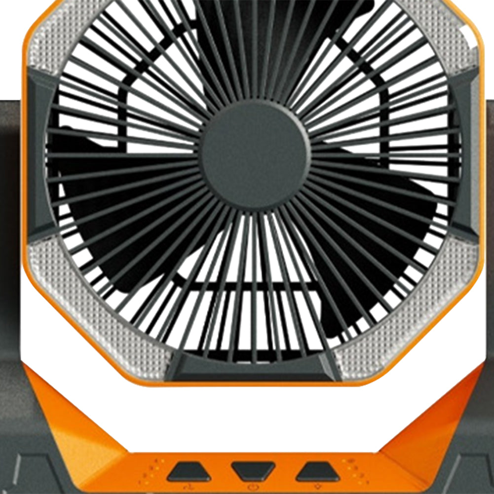 8000mAh Telescopic Wireless Electric Fan Outdoor Camping Fan USB Charging Portable Emergency Power Bank 4-speed Camping Supplies - EDC Italia