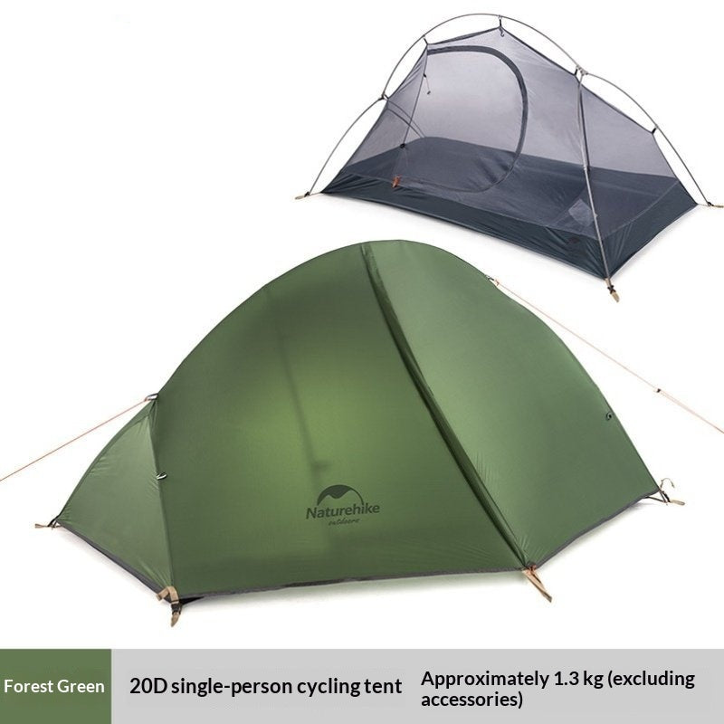 Ultralight 20D Silicone-Coated Nylon Solo Camping Hiking Cycling Tent - EDC Italia