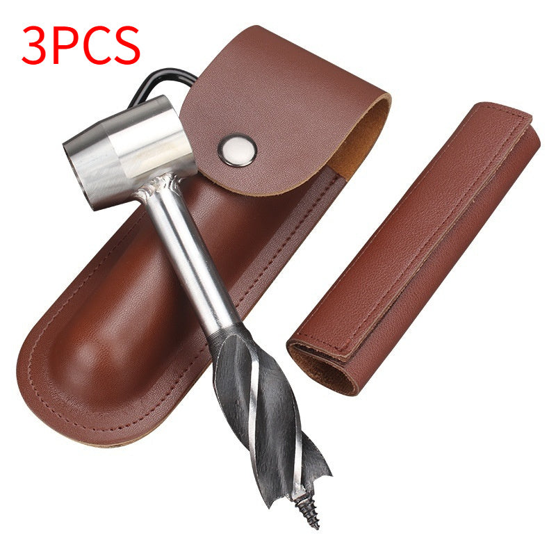 Manual Auger Drill Hand Auger Drill Bit Outdoor Survival Punch Tool For Camping Bushcraft Outdoor