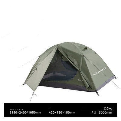 Outdoor Layer Storm-proof Wilderness Camping Hiking Travel Double Thickened Portable Four-season Hilly Tent - EDC Italia