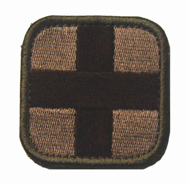 Cross Tactical Medical Badge Emergency Rescue Backpack Chapter Embroidery Velcro Label